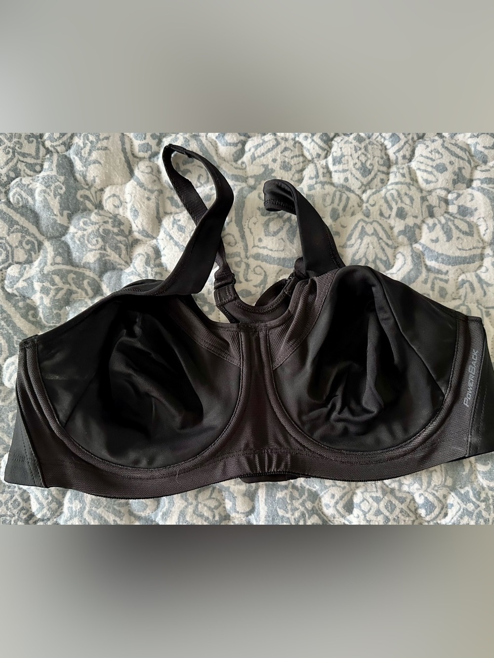 Champion Power back Black High-Impact Underwire Sports Bra 38 C